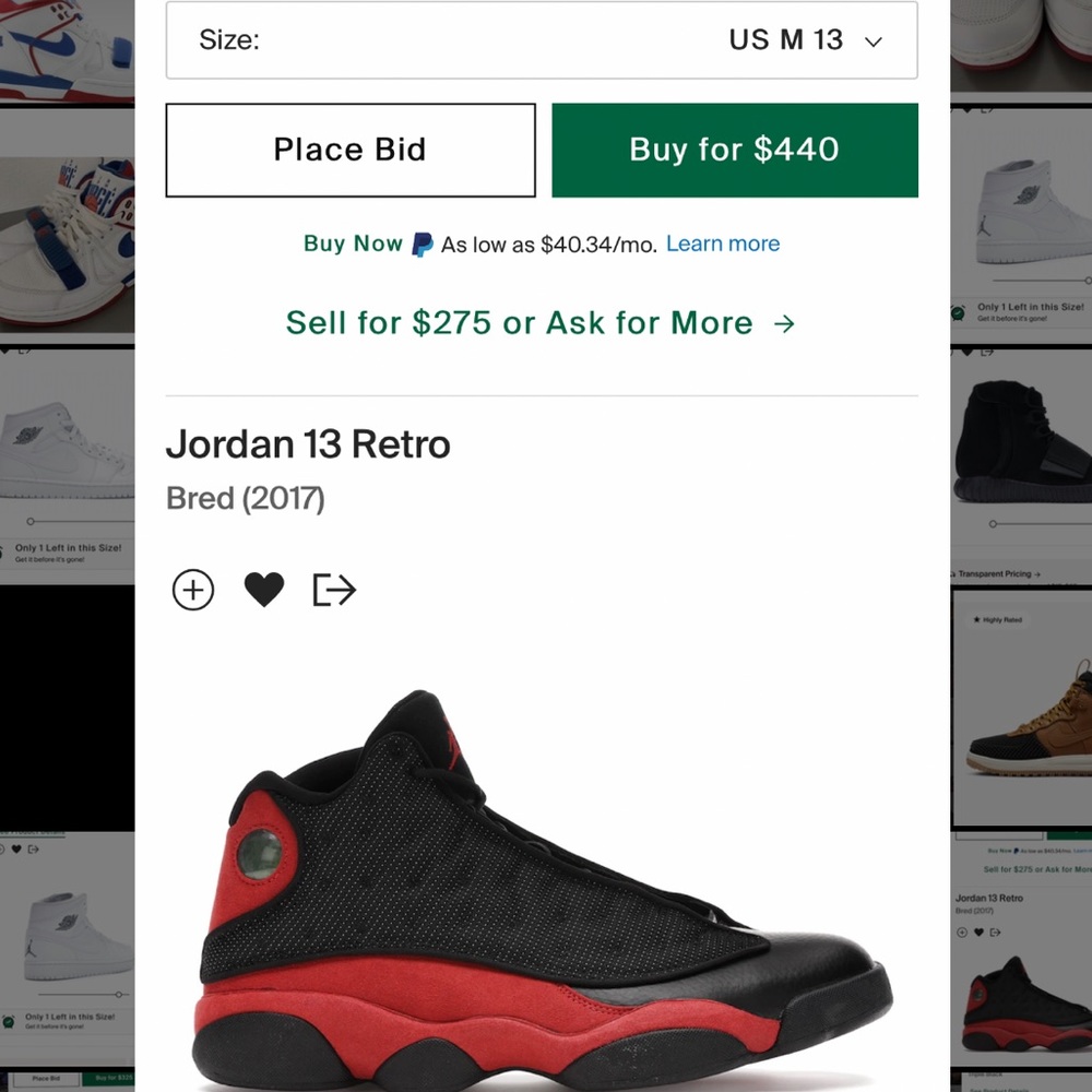 Jordan Retro 13 - BRED